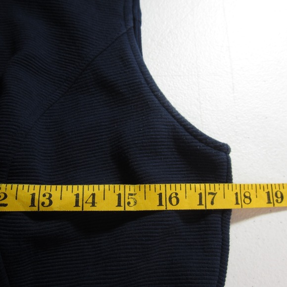 Boden Sleeveless Fit &‎ Flare Dress Womens 10 Navy Blue Pleated Euro Chic Preppy - Picture 4 of 9